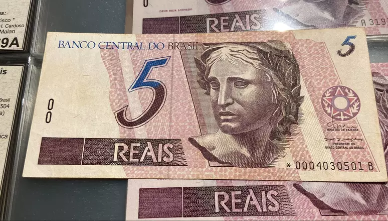 nota de 5 reais