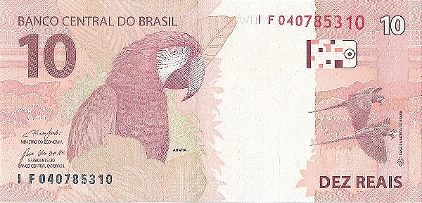 cédula de R$ 10